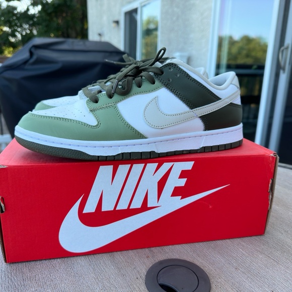 Oil Green Nike Dunk Low - Picture 1 of 5